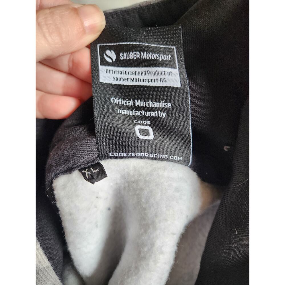 Alfa Romeo F1 ORLEN Sauber Motorsport Hoodie XL Dazzle Gray Black Camo Code Zero - Picture 4 of 8